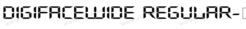 DigifaceWide Regular字体转换